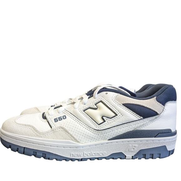 New Balance 550 Sneaker-White/Indigo-MEN\'S 8.5 / WOMEN\'S 10-NNTNB-S186 main image 4
